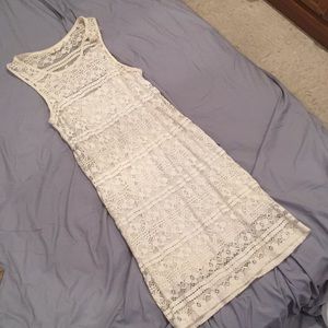 white lace dress